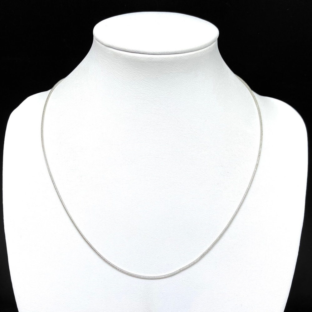 18” Snake Chain Necklace Silver Plated - Picture 3 of 7
